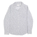 LEVI'S Womens White & Black Printed Shirt M Long Sleeve Cotton Casual