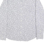 LEVI'S Womens White & Black Printed Shirt M Long Sleeve Cotton Casual