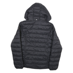 NAPAPIJRI Womens Black Hooded Puffer Jacket S Polyester Blend Quilted
