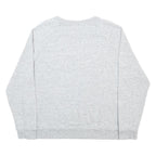 LEVI'S Womens Grey Crew Neck L Cotton Blend Sweatshirt Logo Print