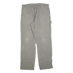 CARHARTT Mens Regular Fit Cotton Blend Grey Workwear Trousers W32 L32 Durable