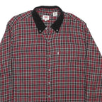 LEVI'S Mens Red Black Check Shirt L Button Down Cotton Casual
