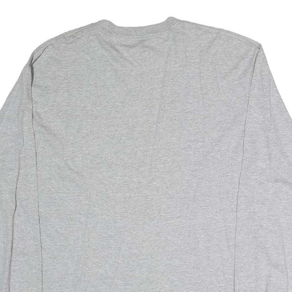 REEBOK Mens Grey NFL AFC Conference Champions Long Sleeve Crew Neck T-Shirt L