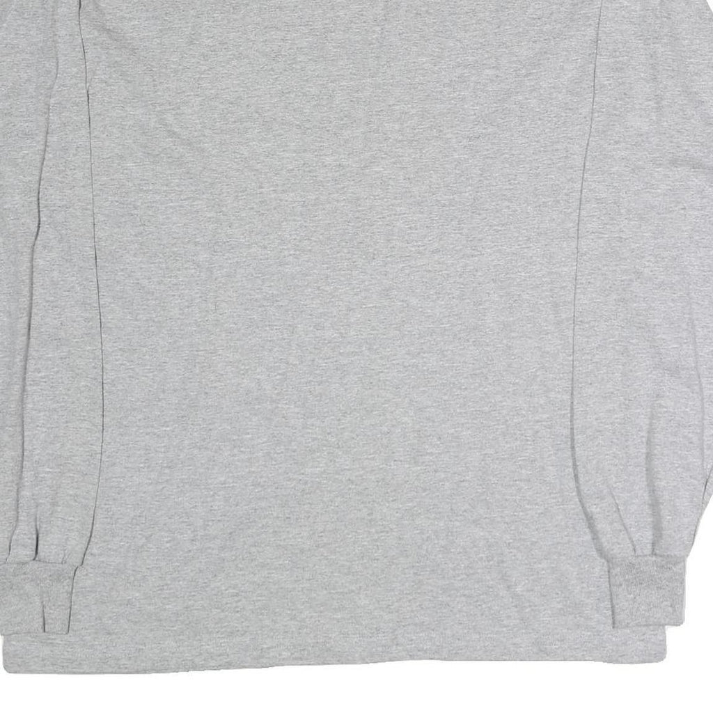 REEBOK Mens Grey NFL AFC Conference Champions Long Sleeve Crew Neck T-Shirt L