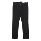 ALEXANDER MCQUEEN Womens Jeans Black Slim Skinny Denim W28 L27 Zip Cotton Blend