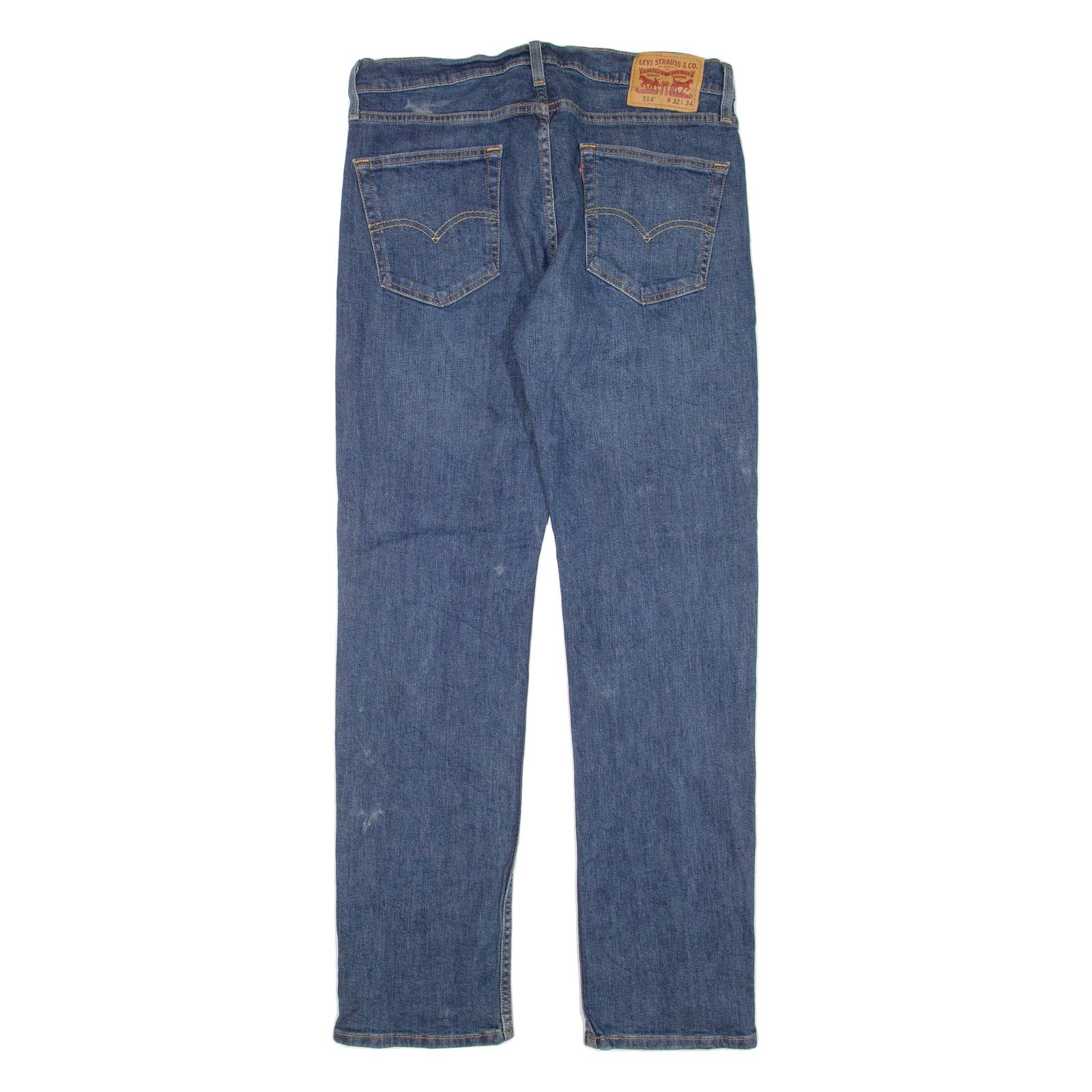 LEVI'S 514 Jeans Mens Blue Regular Straight W32 L34