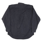 ORIGINAL DEPARTMENT CLOTHING Mens Plain Shirt Black Long Sleeve M