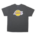 NBA Mens Grey Los Angeles Lakers Graphic T-Shirt XL Short Sleeve Crew Neck