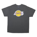 NBA Mens Grey Los Angeles Lakers Graphic T-Shirt XL Short Sleeve Crew Neck
