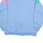 NORTHERN SPIRIT Womens Blue & Pink Collared Sweatshirt M Colourblock Zip Front