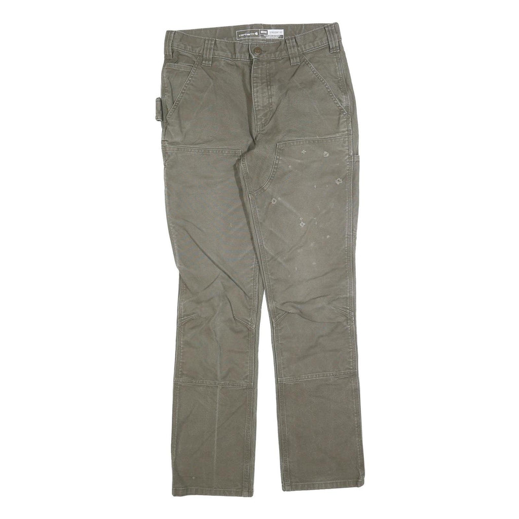 CARHARTT Mens Regular Fit Straight Leg Denim Stone Wash W30 L32 Utility Workwear