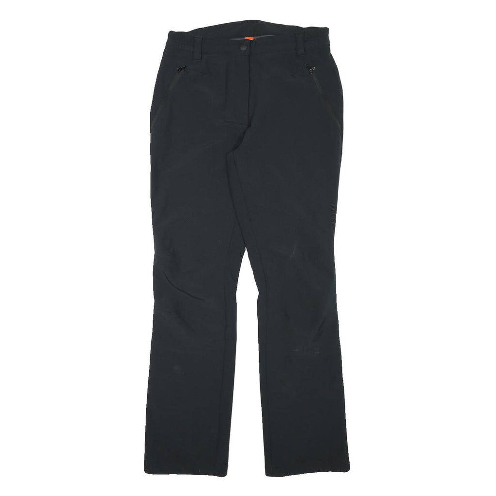 LAFUMA Womens Regular Black Polyester Blend Trousers W30 L31 Outdoor Zip Pocket