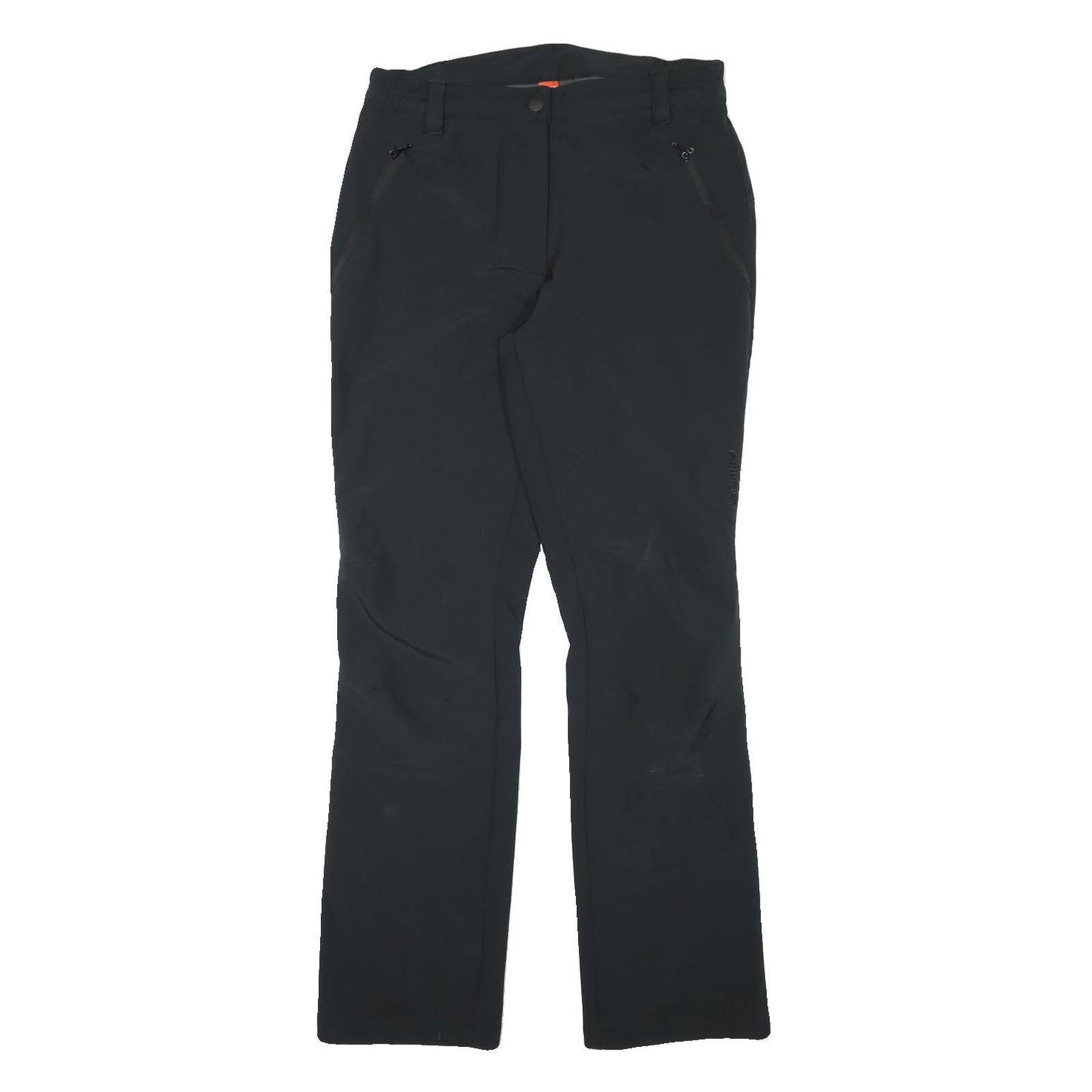 LAFUMA Womens Regular Black Polyester Blend Trousers W30 L31 Outdoor Zip Pocket