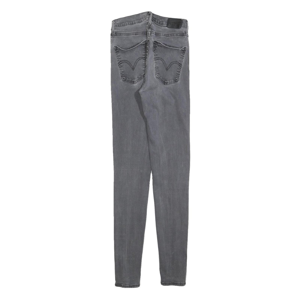 LEVI'S Womens Slim Grey Denim Jeans Cotton Blend W24 L30 Zip Comfort Fit