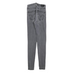 LEVI'S Womens Slim Grey Denim Jeans Cotton Blend W24 L30 Zip Comfort Fit
