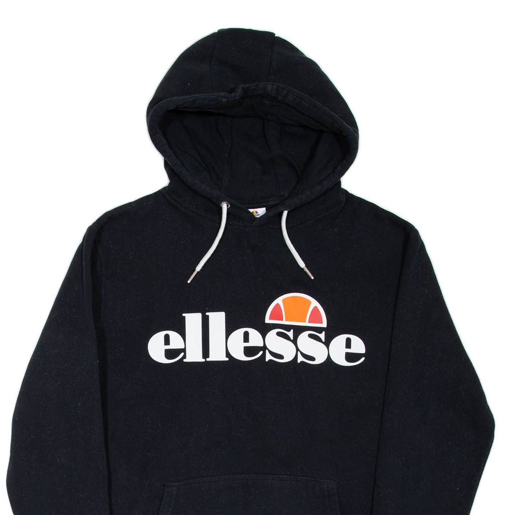 ELLESSE Womens Black Hoodie UK 10