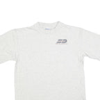 ALL SPORT Mens White Grey Graphic T-Shirt L Short Sleeve Crew Neck Delivery