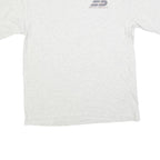 ALL SPORT Mens White Grey Graphic T-Shirt L Short Sleeve Crew Neck Delivery