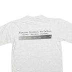 ALL SPORT Mens White Grey Graphic T-Shirt L Short Sleeve Crew Neck Delivery