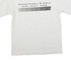 ALL SPORT Mens White Grey Graphic T-Shirt L Short Sleeve Crew Neck Delivery