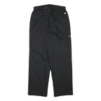 RED KAP Mens Black Cotton Blend Regular Straight Trousers W28 L30 Classic