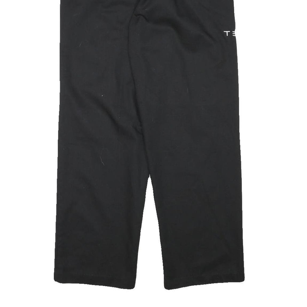 RED KAP Mens Black Cotton Blend Regular Straight Trousers W28 L30 Classic