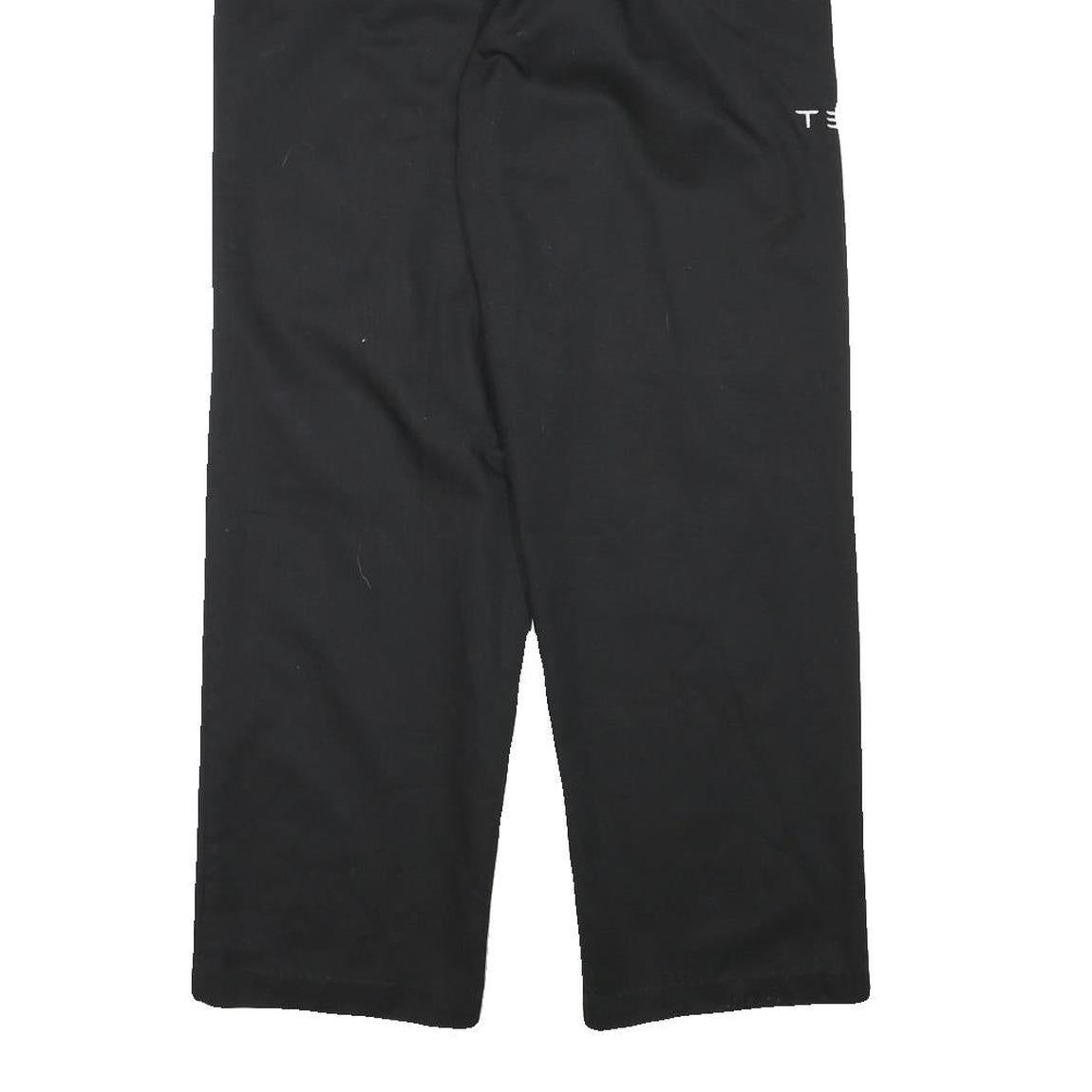 RED KAP Mens Black Cotton Blend Regular Straight Trousers W28 L30 Classic