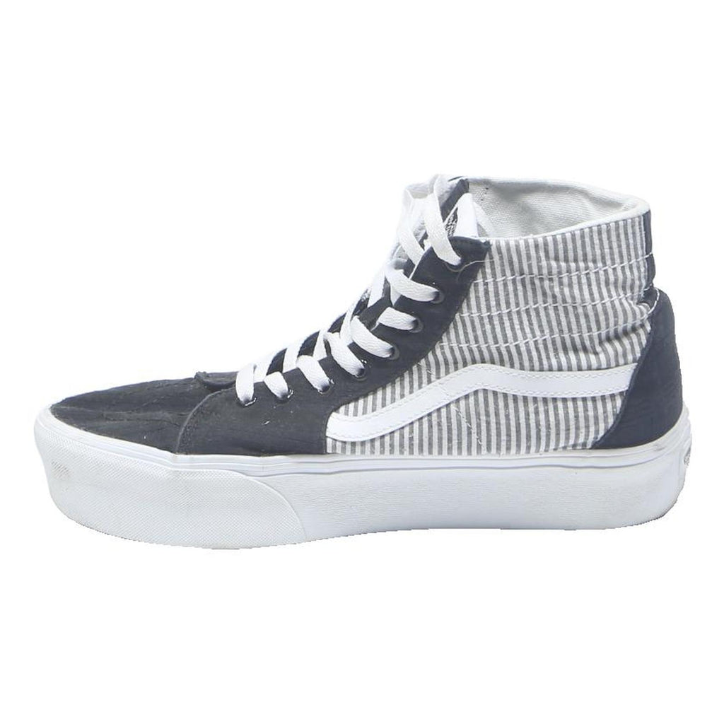 VANS Sk8-Hi Mens High Top Trainers Canvas Black & White UK 10 Classic Skate