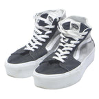 VANS Sk8-Hi Mens High Top Trainers Canvas Black & White UK 10 Classic Skate