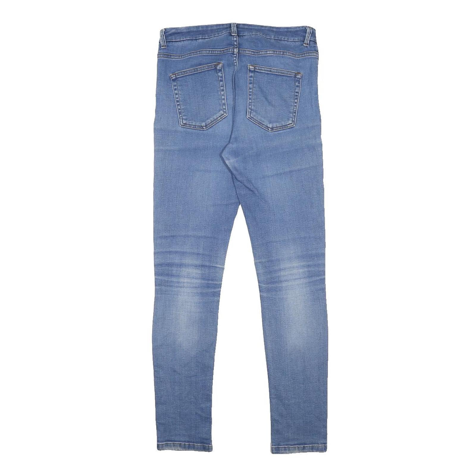 WHISTLES Womens Jeans Blue Slim Skinny Denim Light Wash W28 L28 Stylish Stretch