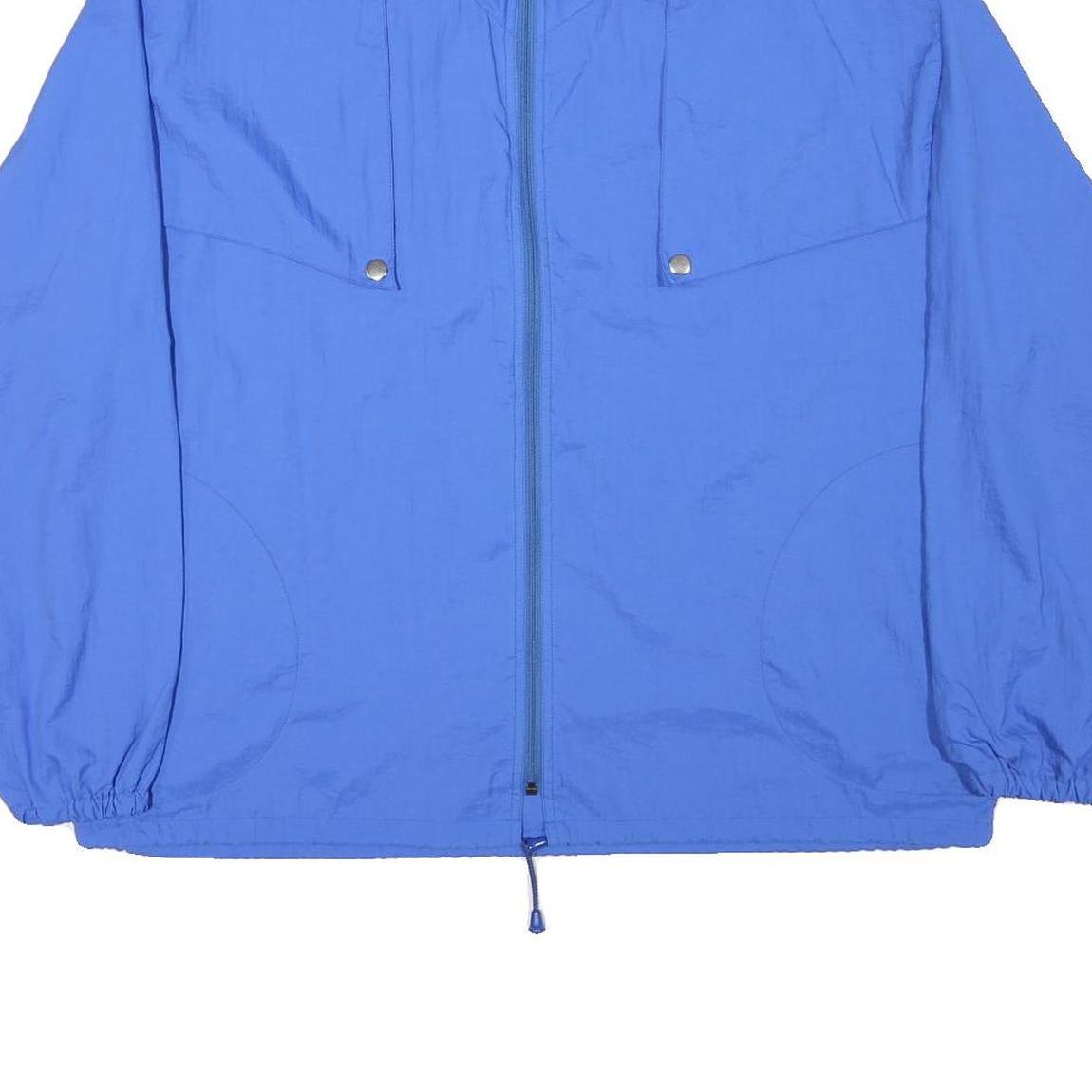 VVC Mens Blue Jacket M Polyester Blend Plain Zip Closure Lightweight