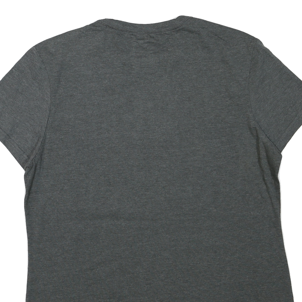 ADIDAS Womens Grey & Pink Logo Graphic T-Shirt XL Short Sleeve Crew Neck