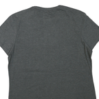 ADIDAS Womens Grey & Pink Logo Graphic T-Shirt XL Short Sleeve Crew Neck