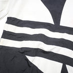 ADIDAS ORIGINALS Mens Black & White Track Jacket L Nylon Logo Zip Sportswear