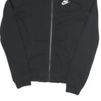 NIKE Mens Black Jacket S Cotton Blend Plain Zip Sportswear Casual Comfortable