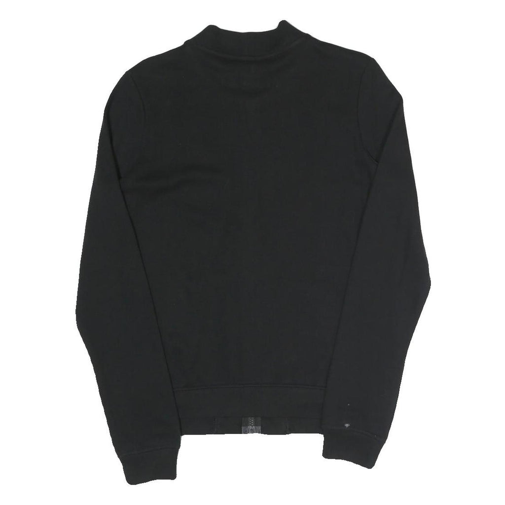 NIKE Mens Black Jacket S Cotton Blend Plain Zip Sportswear Casual Comfortable