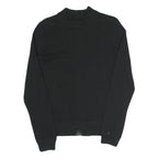 NIKE Mens Black Jacket S Cotton Blend Plain Zip Sportswear Casual Comfortable