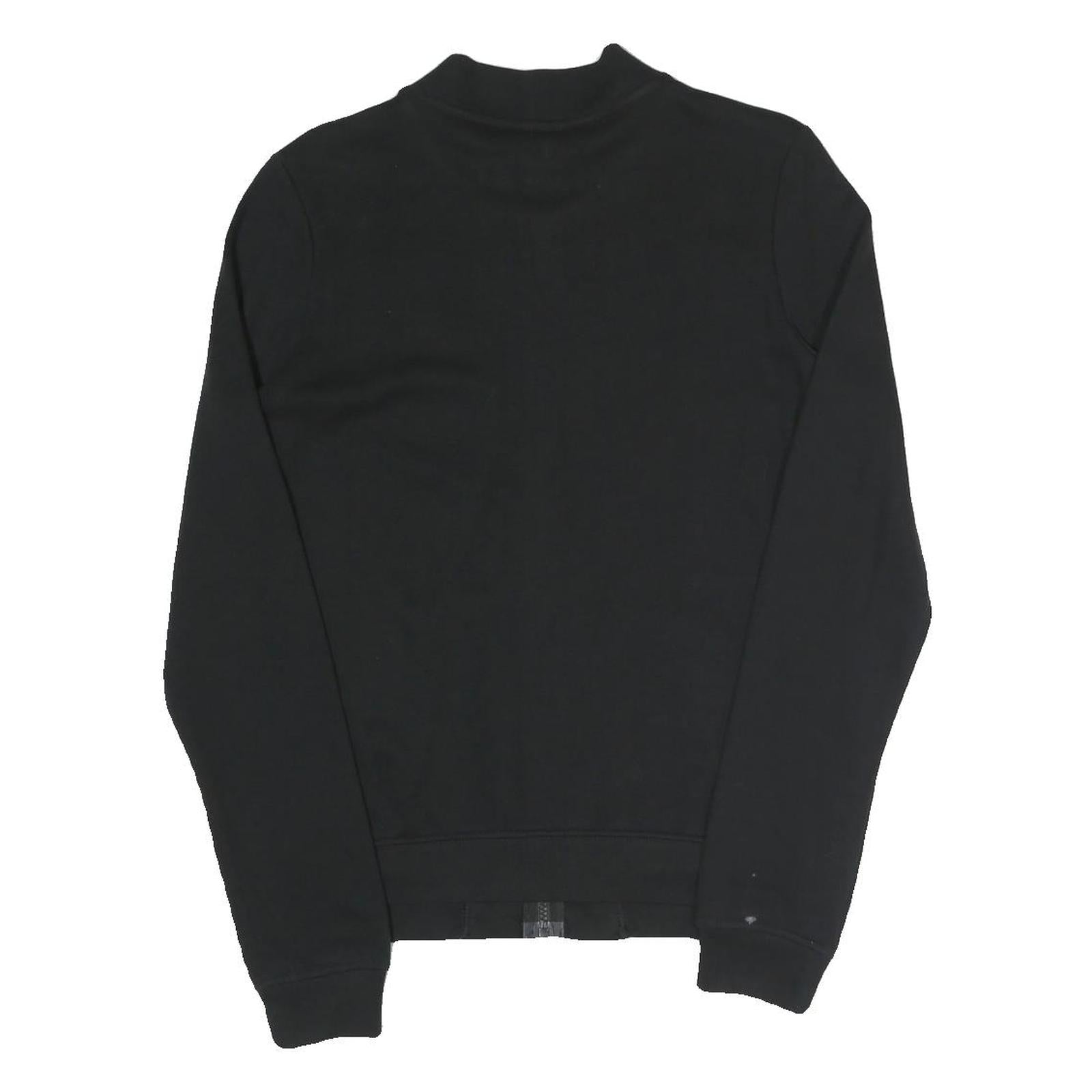 NIKE Mens Black Jacket S Cotton Blend Plain Zip Sportswear Casual Comfortable