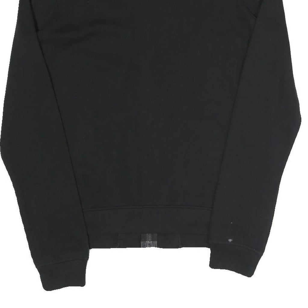 NIKE Mens Black Jacket S Cotton Blend Plain Zip Sportswear Casual Comfortable