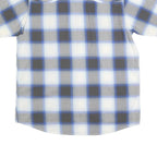 THE NORTH FACE Mens Blue & Grey Check Shirt S Cotton Blend Casual Outdoor