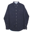 TOMMY HILFIGER Mens Blue Shirt S Cotton Button Down Long Sleeve Classic Fit