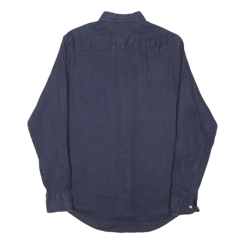 TOMMY HILFIGER Mens Blue Shirt S Cotton Button Down Long Sleeve Classic Fit