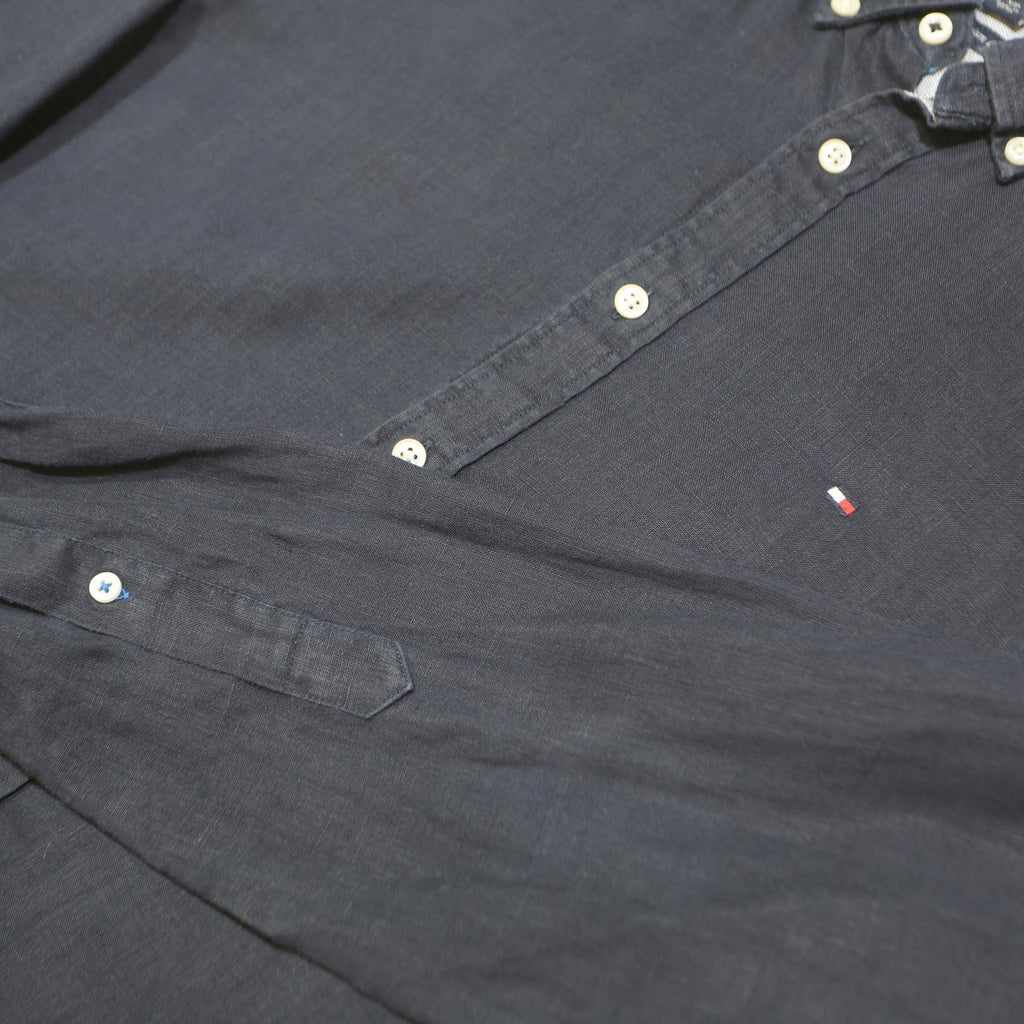 TOMMY HILFIGER Mens Blue Shirt S Cotton Button Down Long Sleeve Classic Fit