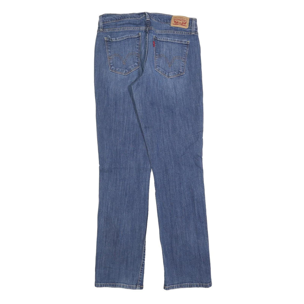 LEVI'S 505 Womens Jeans Blue Regular Straight Denim Medium W27 L32 Classic Fit