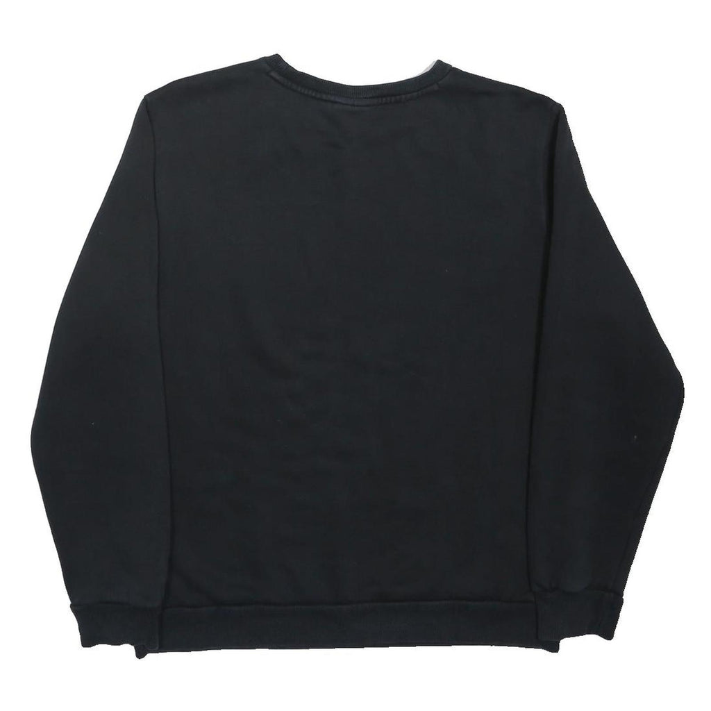 PUMA Mens Black Cotton Blend Crew Neck M Sweatshirt Logo Printed