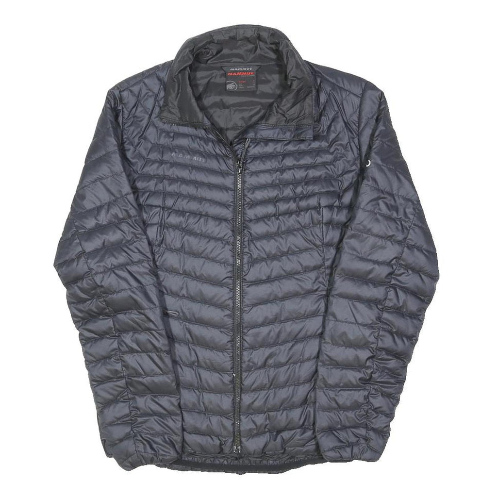 MAMMUT Mens Black Lightweight Jacket S Polyester Blend Zip Quilted Reflective