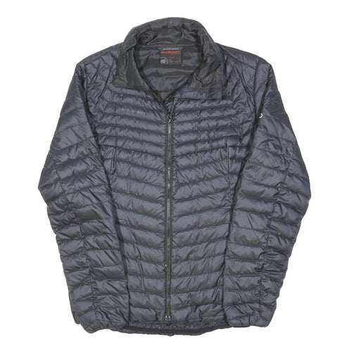 MAMMUT Mens Black Lightweight Jacket S Polyester Blend Zip Quilted Reflective