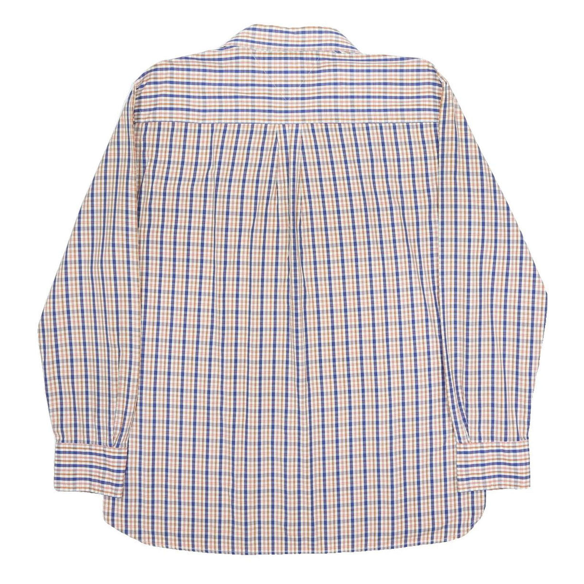 TOMMY HILFIGER Mens Blue & Brown Check Shirt XL Casual Button Down Cotton