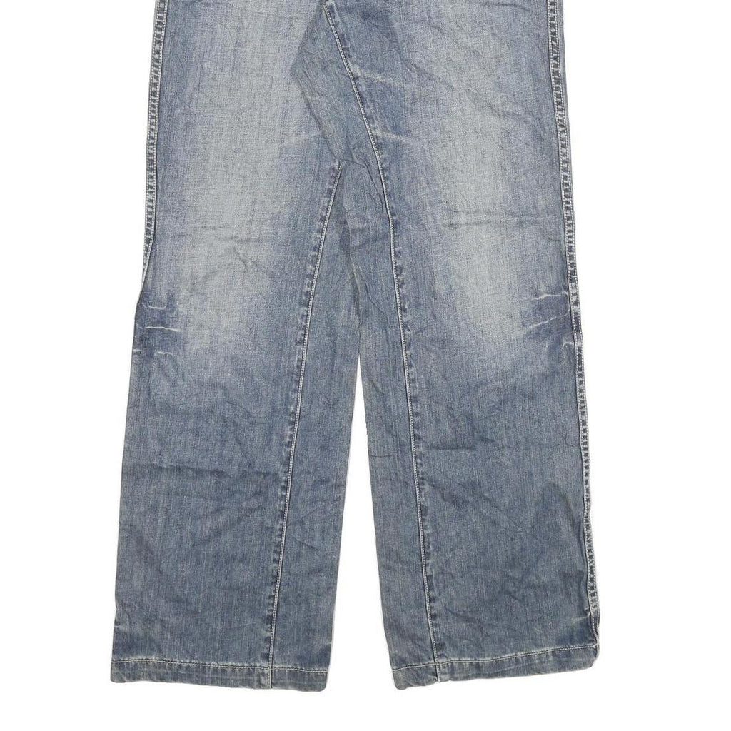 WESTERN SHANE Mens Regular Fit Blue Denim Cotton Blend Jeans W30 L31 Zip Pockets