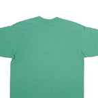 HANES Mens Green Vessels 1990 Graphic T-Shirt L Short Sleeve Crew Neck Vintage